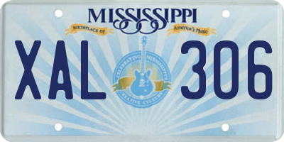 MS license plate XAL306