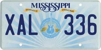MS license plate XAL336
