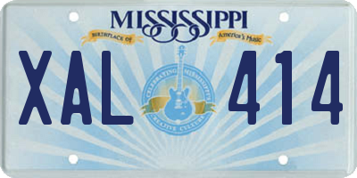 MS license plate XAL414