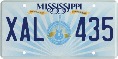 MS license plate XAL435