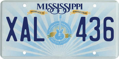 MS license plate XAL436