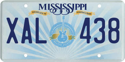 MS license plate XAL438