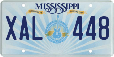 MS license plate XAL448