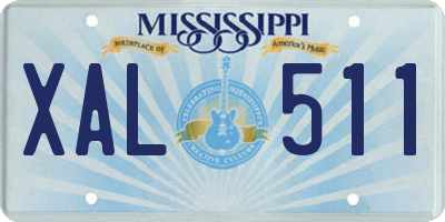 MS license plate XAL511