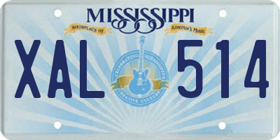 MS license plate XAL514