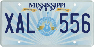 MS license plate XAL556
