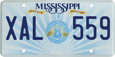 MS license plate XAL559