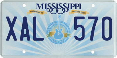 MS license plate XAL570