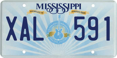 MS license plate XAL591