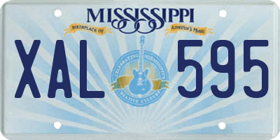 MS license plate XAL595