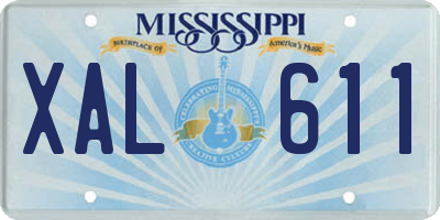 MS license plate XAL611