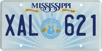 MS license plate XAL621