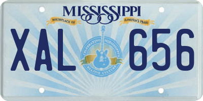 MS license plate XAL656