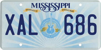 MS license plate XAL686