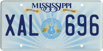 MS license plate XAL696