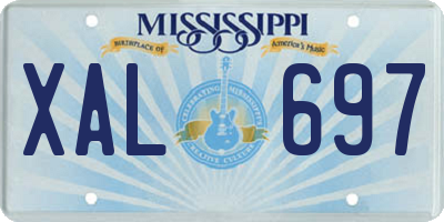 MS license plate XAL697