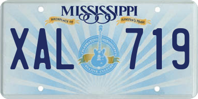 MS license plate XAL719