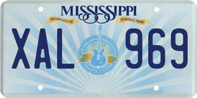 MS license plate XAL969