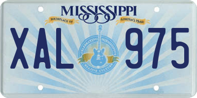 MS license plate XAL975