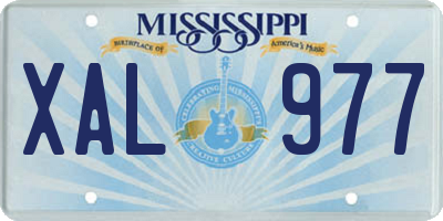 MS license plate XAL977