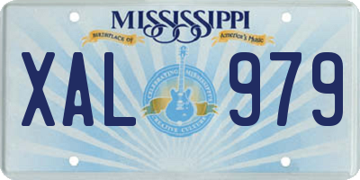 MS license plate XAL979