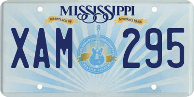 MS license plate XAM295
