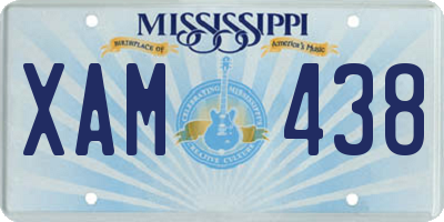 MS license plate XAM438