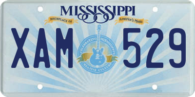MS license plate XAM529