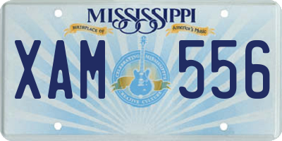 MS license plate XAM556