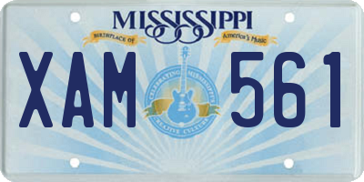 MS license plate XAM561