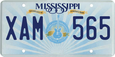 MS license plate XAM565