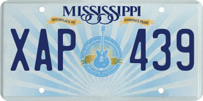 MS license plate XAP439