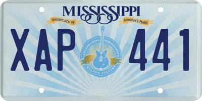 MS license plate XAP441