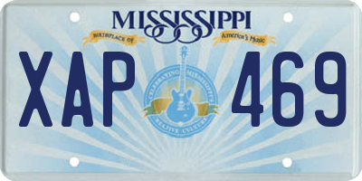 MS license plate XAP469
