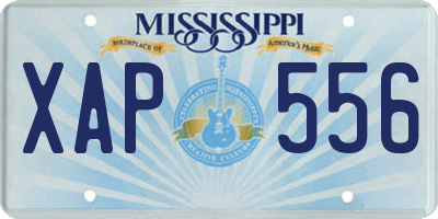 MS license plate XAP556