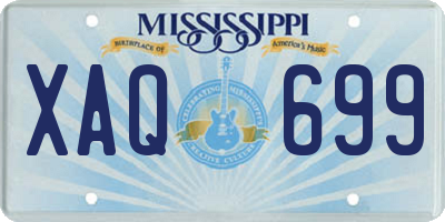 MS license plate XAQ699
