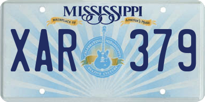 MS license plate XAR379
