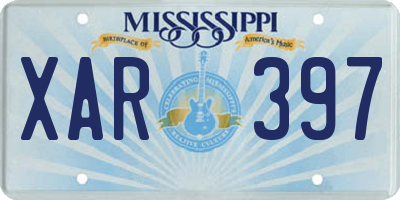 MS license plate XAR397