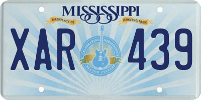 MS license plate XAR439