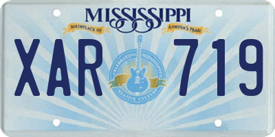 MS license plate XAR719