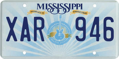 MS license plate XAR946