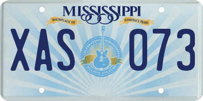 MS license plate XAS073