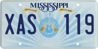 MS license plate XAS119