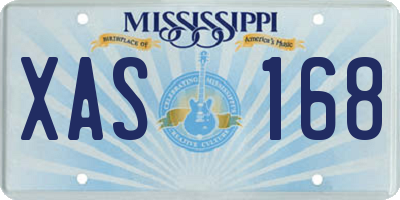 MS license plate XAS168