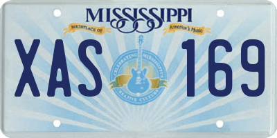 MS license plate XAS169