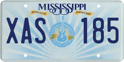 MS license plate XAS185