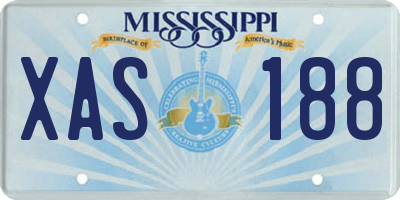 MS license plate XAS188