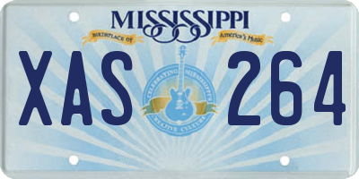 MS license plate XAS264