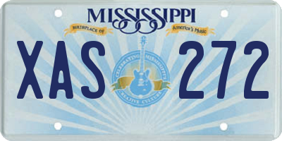 MS license plate XAS272