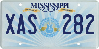 MS license plate XAS282
